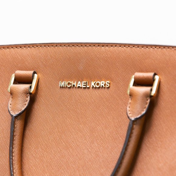 MICHAEL KORS 👜 Selma Satchel Purse Brown Large - Picture 4 of 7